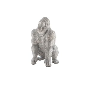 Figura Pequeña  Gorila  Plata
